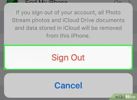 Changez votre compte iCloud Étape 8