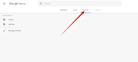 Google ziņas; Pievienojiet savu interesi