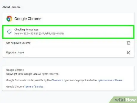 อัปเดต Google Chrome ขั้นตอนที่ 5