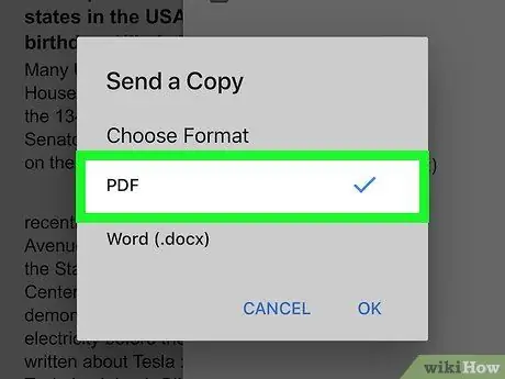 แปลง Google Doc เป็น PDF บน iPhone หรือ iPad ขั้นตอนที่ 6