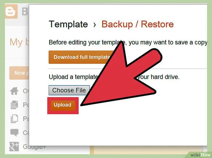 Install a Template on Your Blogger Blog Step 7