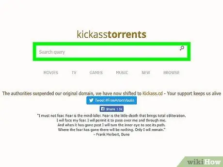 Kickasstorrents ধাপ 13 থেকে ডাউনলোড করুন