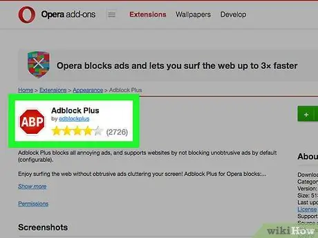 Bloker annoncer (uønskede pop -ups) i Opera Trin 3