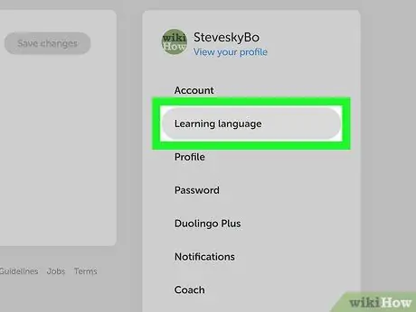 Ištrinkite kalbą „Duolingo“5 veiksme