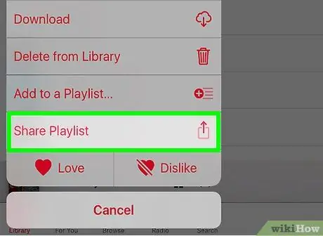 Kongsi Apple Music Langkah 13