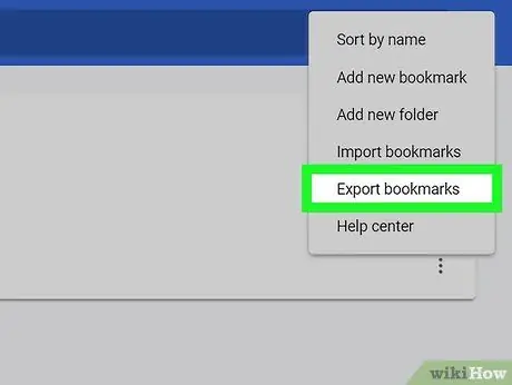 I-export ang Mga Bookmark mula sa Chrome Hakbang 6