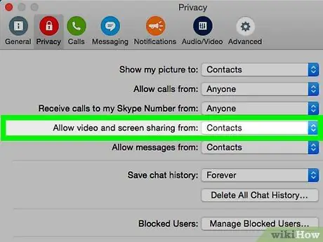 قم بإيقاف تشغيل كاميرا Skype على جهاز الكمبيوتر أو جهاز Mac ، الخطوة 11