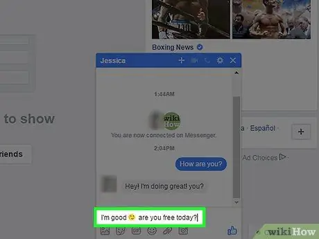 Stiskněte Enter bez odeslání zprávy na Facebook Messenger Krok 4