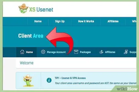 Muat turun Menggunakan Usenet Langkah 2