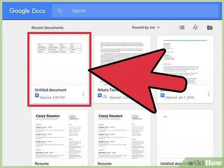 Google Docs таблицасын жок кылуу 2 -кадам