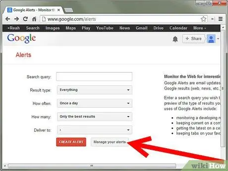 Use Google Alerts Step 7