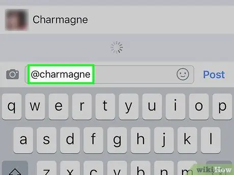 Nämn någon i en Facebook -kommentar Steg 4