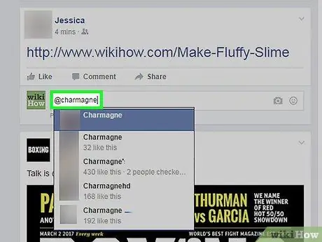 พูดถึงใครบางคนในความคิดเห็นบน Facebook ขั้นตอนที่ 9