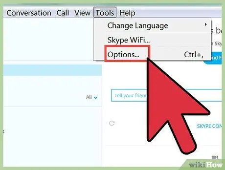 Supprimer l'historique Skype Étape 2