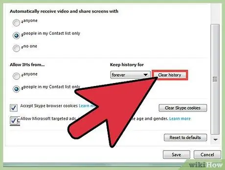 احذف Skype History الخطوة 9