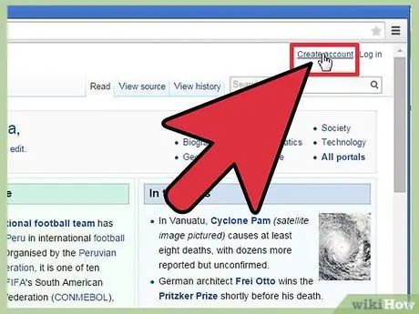 Erstellen Sie ein Wikipedia-Konto Schritt 1
