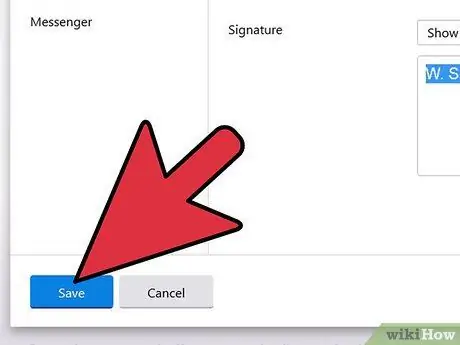 Supprimez la ligne de signature de votre e-mail Étape 11