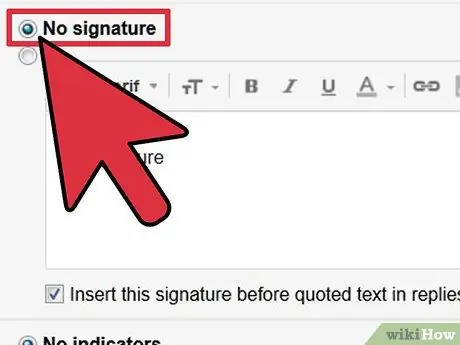 Remove the Signature Line from Your Email Step 4