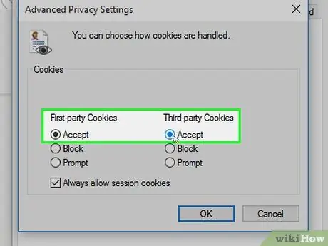 A cookie -k és a JavaScript engedélyezése 54. lépés