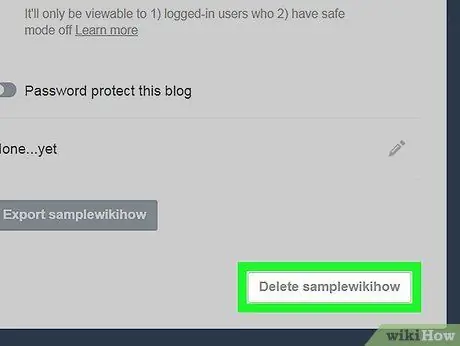 Ištrinkite tinklaraštį „Tumblr“7 veiksme