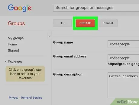 Opret en Google -gruppe Trin 10