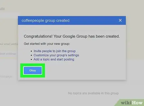 Create a Google Group Step 12