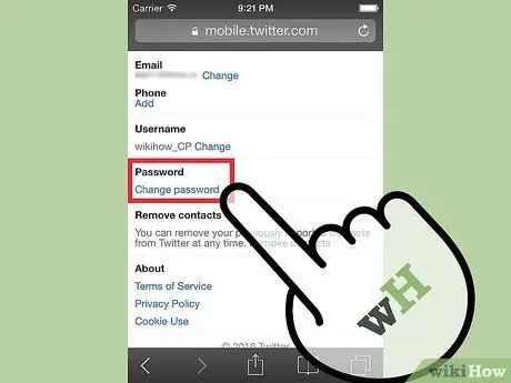Promijenite lozinku za Twitter Korak 18