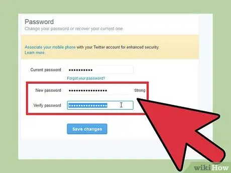 Baguhin ang Iyong Password sa Twitter Hakbang 4