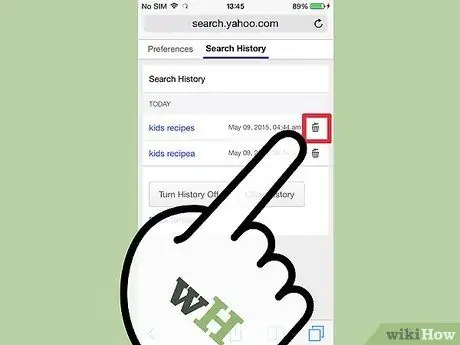 Xóa Lịch sử Yahoo Bước 11