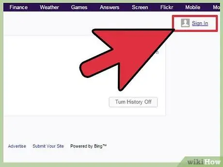 Eliminar l'historial de Yahoo Pas 6