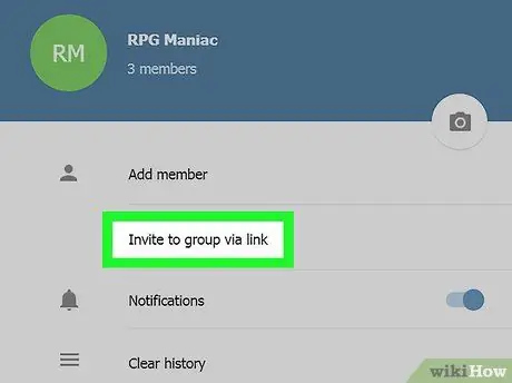 Invite Someone to a Group on Telegram on PC or Mac Step 5