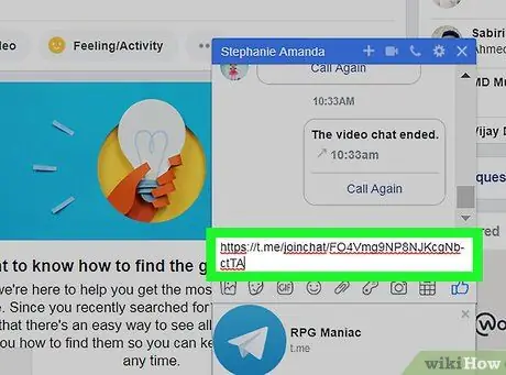 Ftoni dikë në një grup në Telegram në PC ose Mac Hapi 9