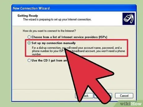 Dial -up İnternet bağlantısı qurun Adım 8