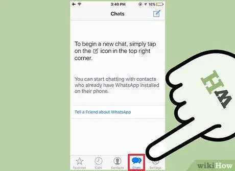 Csoport létrehozása a WhatsApp alkalmazásban 2. lépés