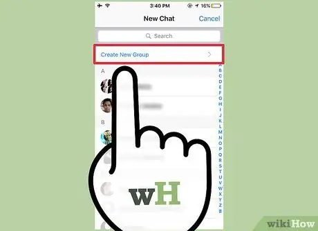 Lumikha ng isang Pangkat sa WhatsApp Hakbang 3