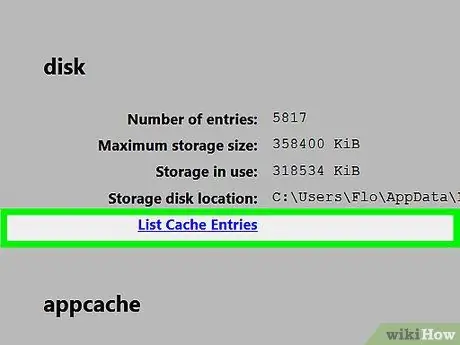 Pronađite privremene internetske datoteke Korak 9