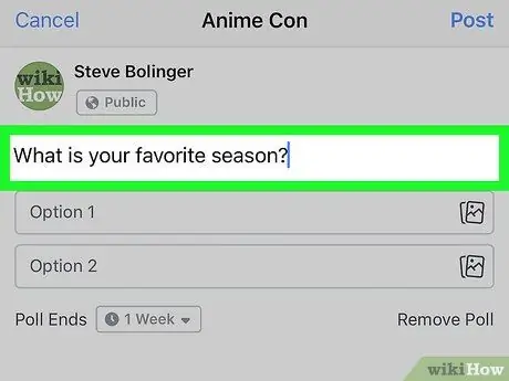 Lumikha ng isang Poll sa isang Kaganapan sa Facebook sa iPhone o iPad Hakbang 10