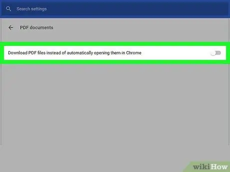 Ενεργοποίηση και απενεργοποίηση του Chrome PDF Viewer σε υπολογιστή ή Mac Βήμα 7
