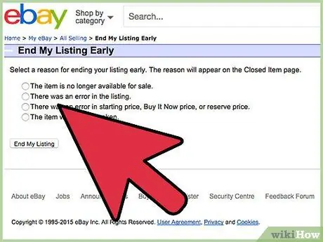 Τερματισμός καταχώρισης eBay Early Step 9