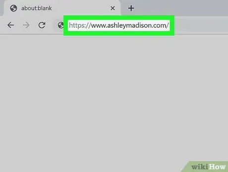 Ištrinkite Ashley Madison profilį 1 veiksmas