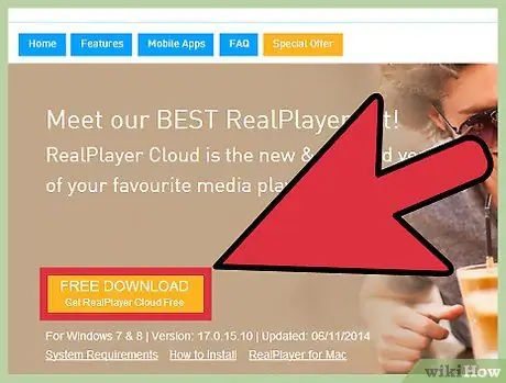 ดาวน์โหลดวิดีโอโดยใช้ Real Player ขั้นตอนที่ 1