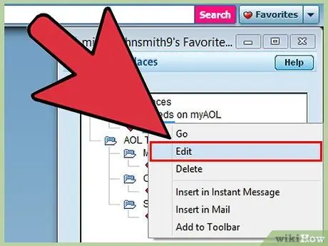 Transferați Favorite AOL Pasul 10