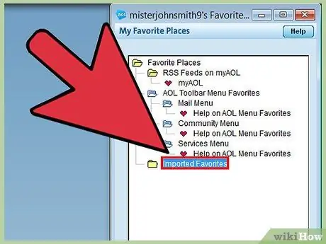 Överför AOL -favoriter Steg 25