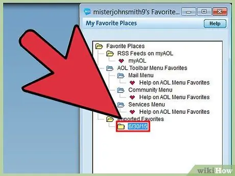 Överför AOL -favoriter Steg 26