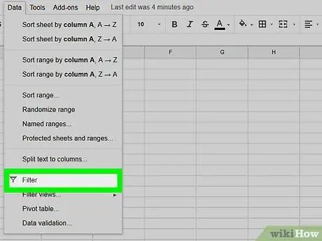 Supprimer les lignes vides sur Google Sheets sur PC ou Mac Étape 9