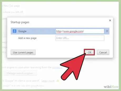 Maak van Google uw startpagina in Chrome Stap 13