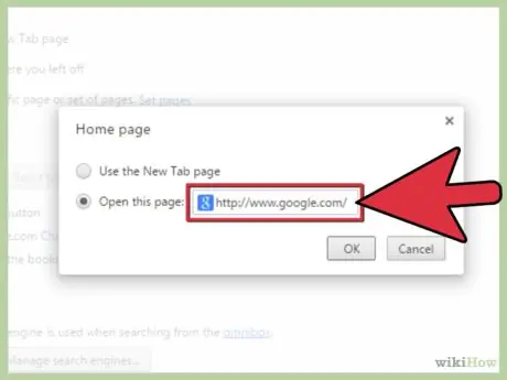 Jadikan Google Halaman Utama Anda di Chrome Langkah 6