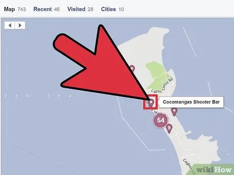 Eliminar una ubicación de su mapa en la línea de tiempo de Facebook Paso 2