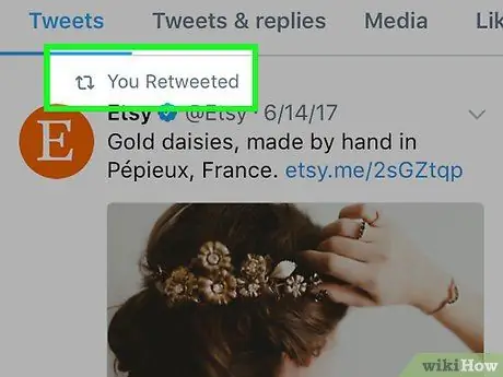 Ștergeți un Retweet Pasul 3