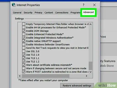 قم بتمكين SSL 3.0 الخطوة 12